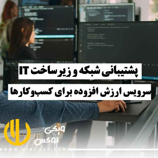 چند نفر در حال انجام کارهای IT و مدیریت شبکه و زیرساخت‌های فناوری اطلاعات