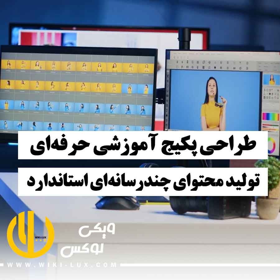 چند سیستم در حال تولید ویدیو و پکیج آموزشی حرفه‌ای با محتوای چندرسانه‌ای